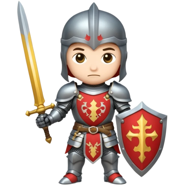 knight, chibi full body emoji