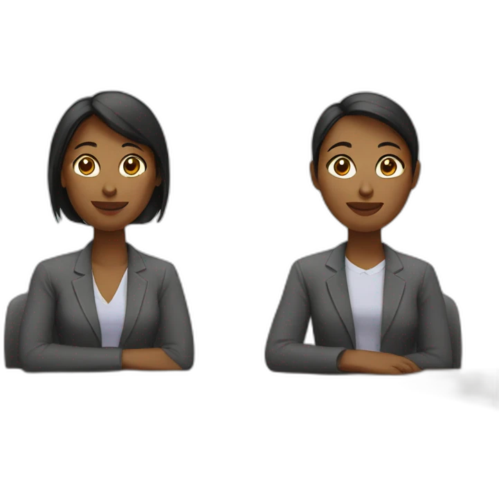 woman in meeting emoji
