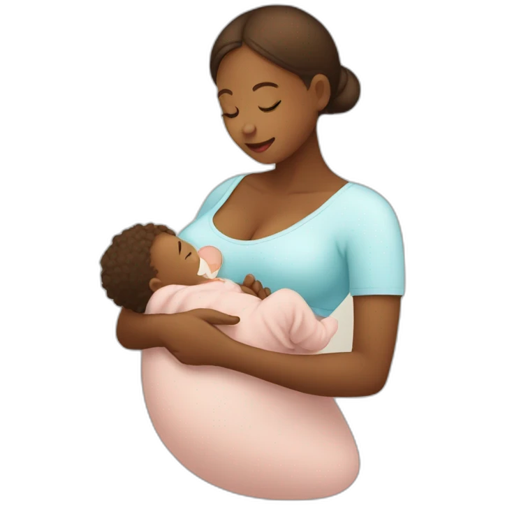 Breastfeeding baby emoji
