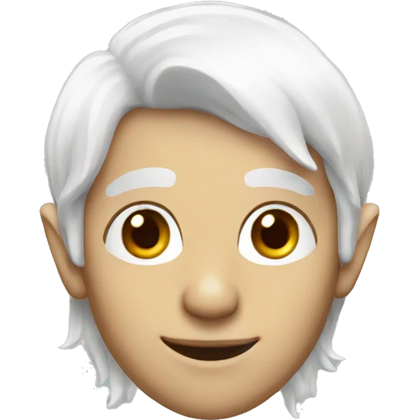Elf with white hair emoji