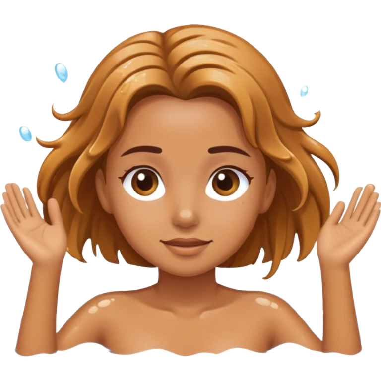 girl swim in the pool emoji