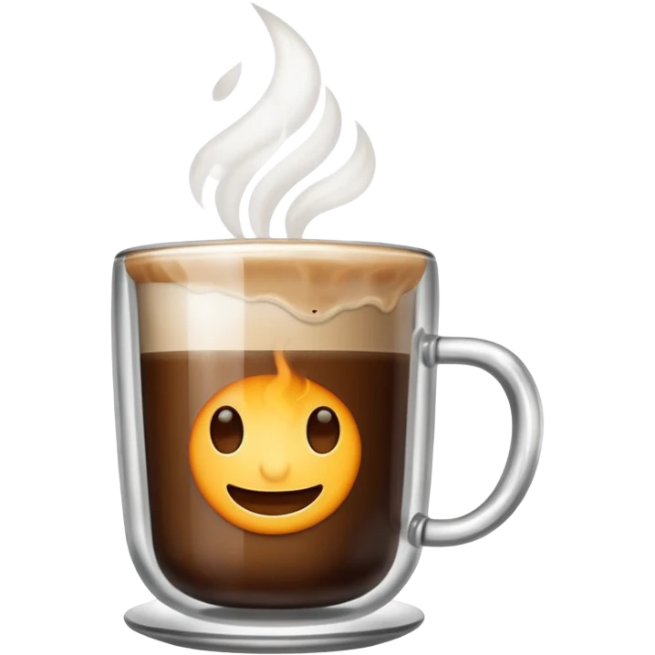 hot coffee in glass emoji
