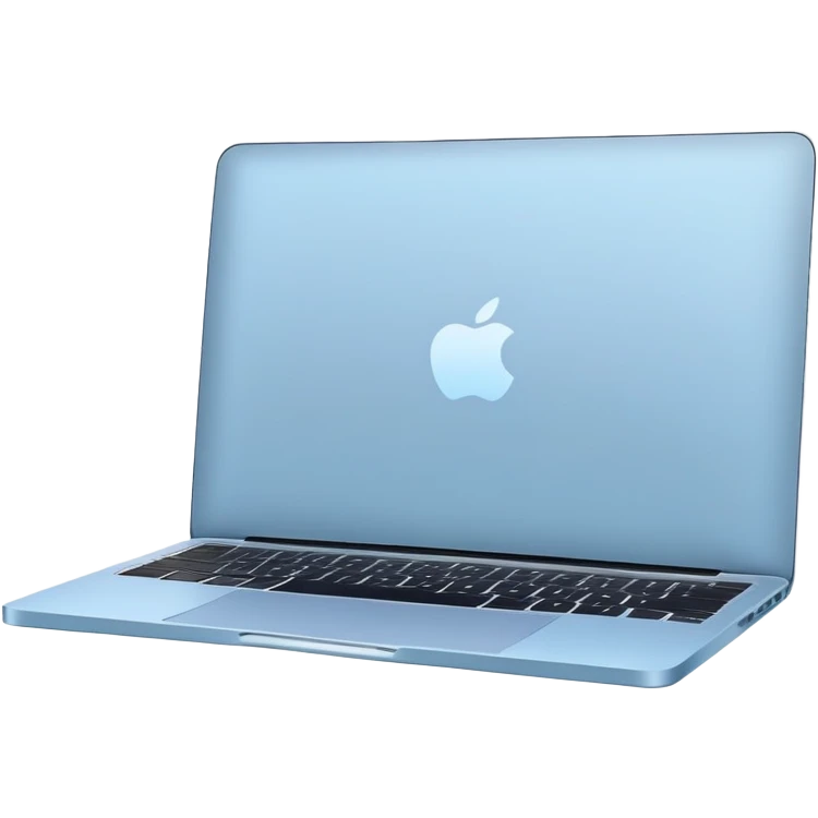 macbook pastel blue emoji