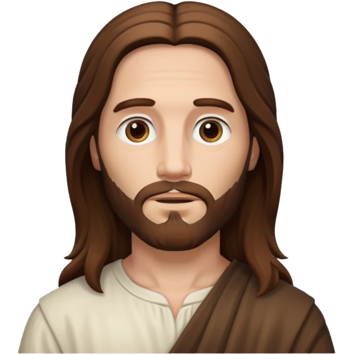 Jesus with white skin emoji