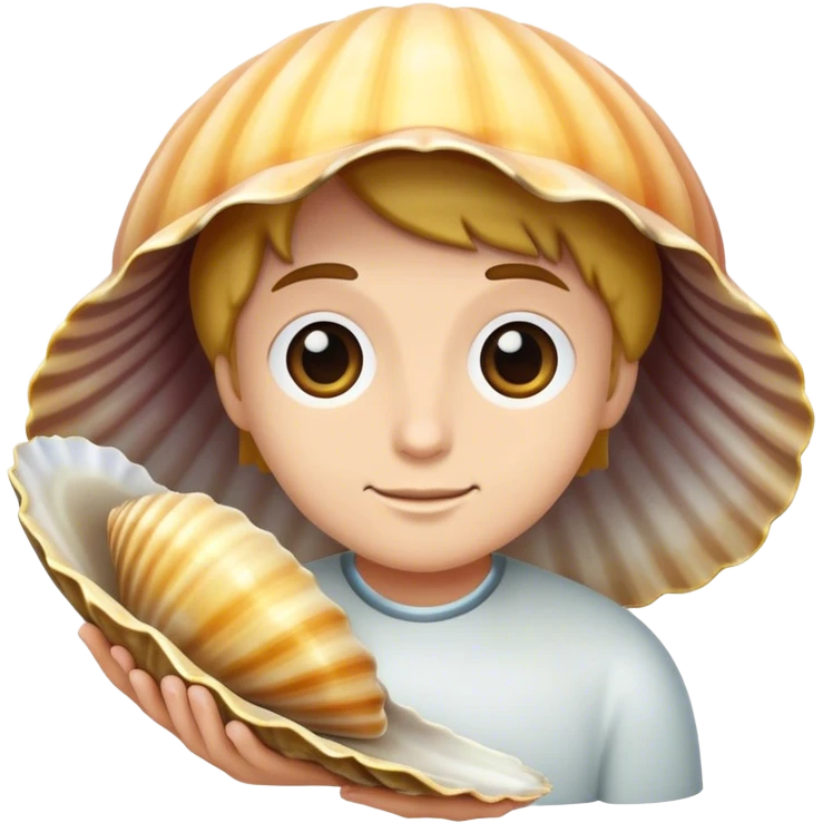Pretty clam emoji