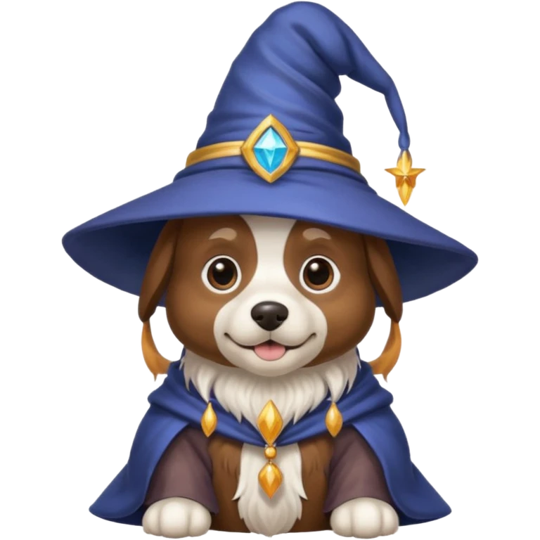 Dog wizard emoji