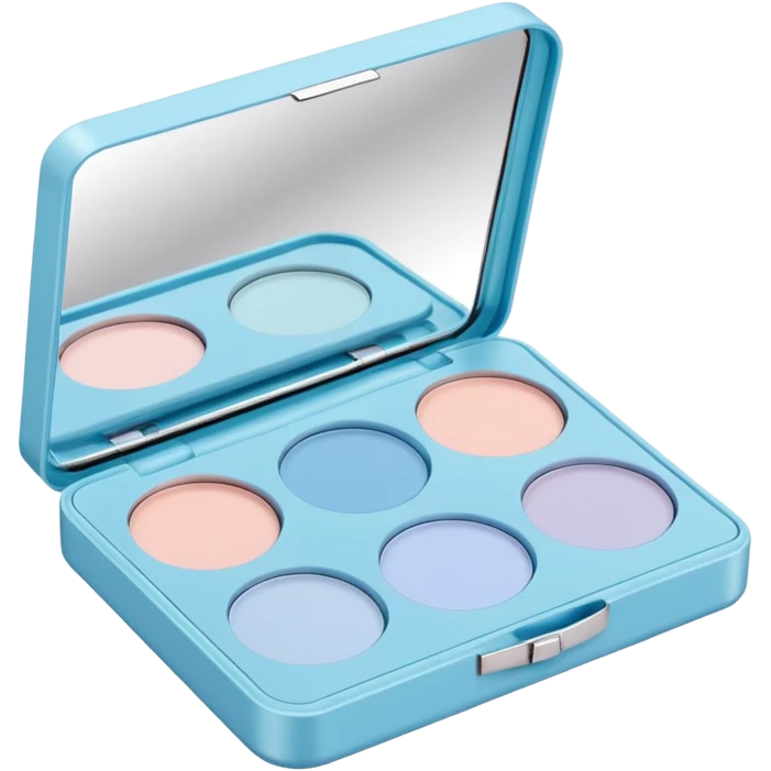 eyeshadow box pastel blue  emoji