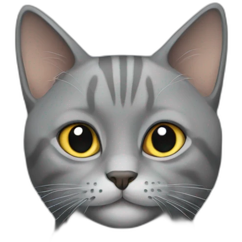  gray cat emoji