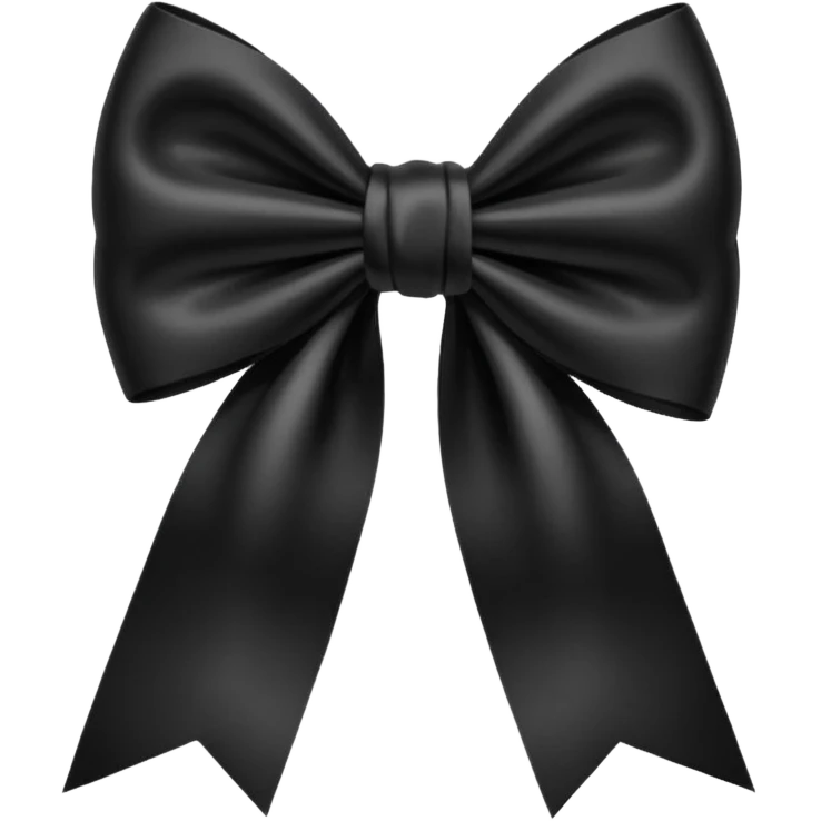 Black bow emoji