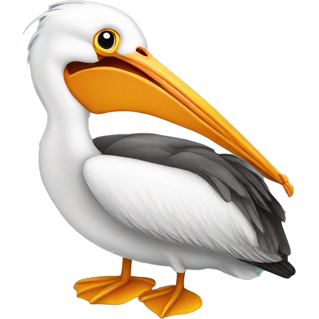 Pelican opened mouth emoji