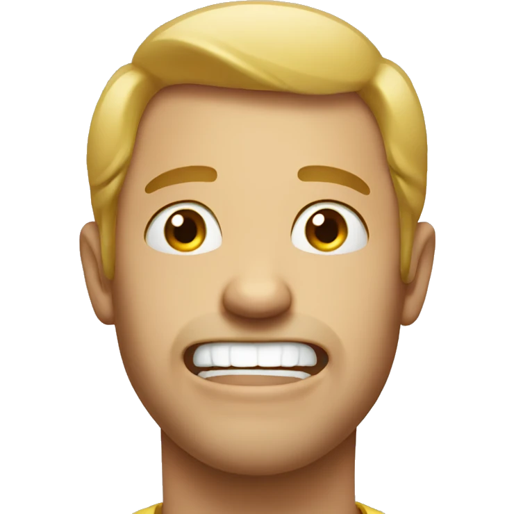 Hilarious face emoji
