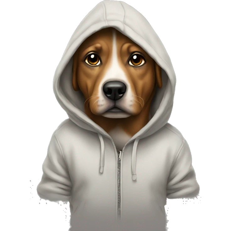 Dog in a hoodie  emoji