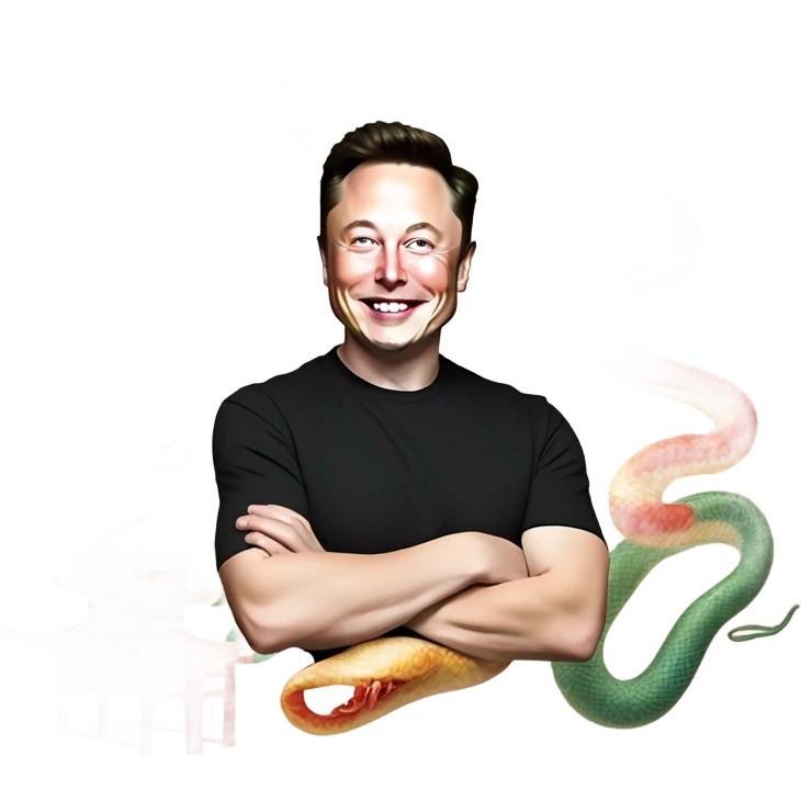 musk祝你蛇年大吉 emoji