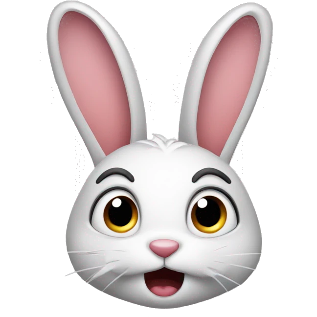 shocked bunny emoji