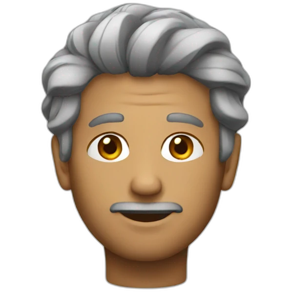 man with hair emoji