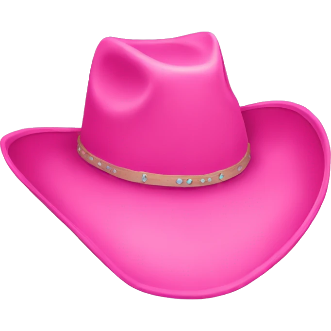 pink cowgirl hat emoji