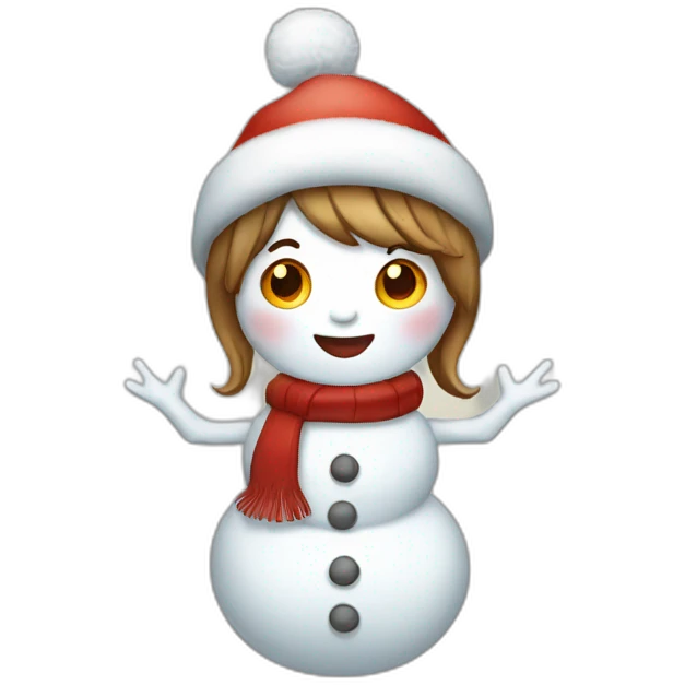 christmas-snowman-girl-full body emoji