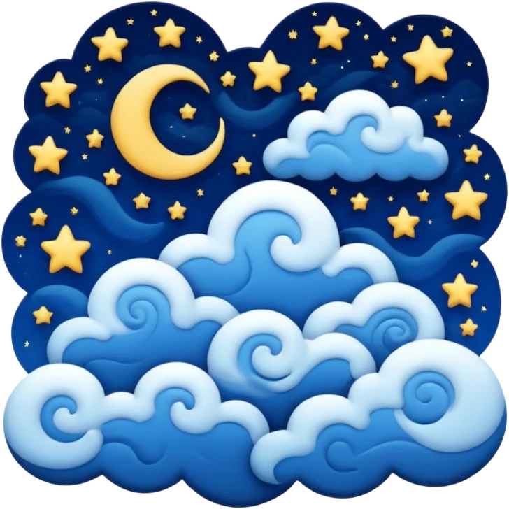 starry night sky, dreams emoji