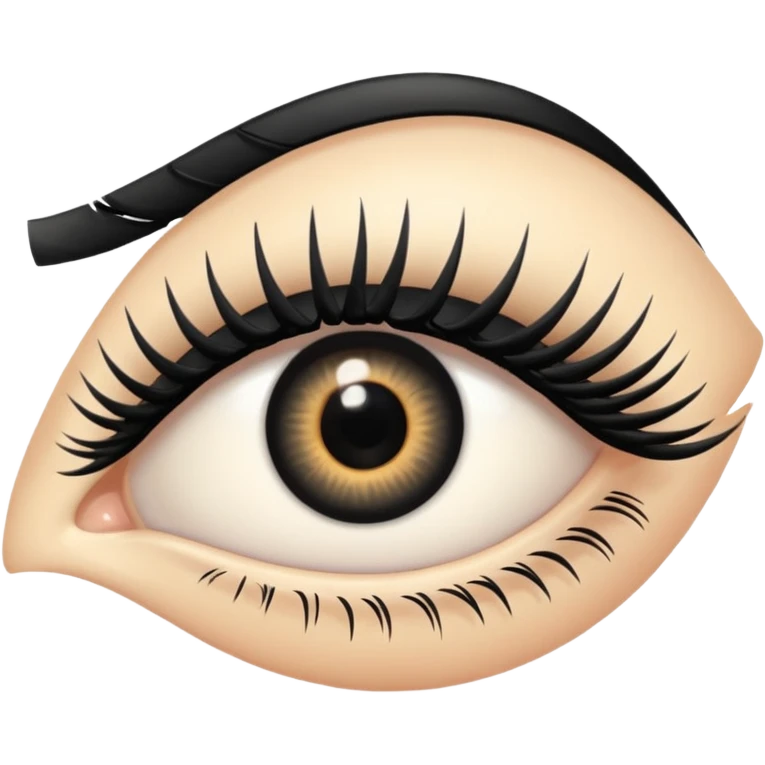 eye with long curved lashes emoji