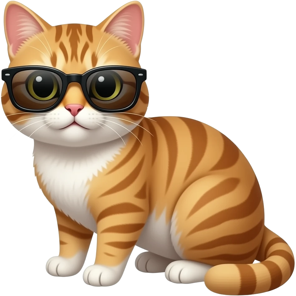 Cat wearing sunglasses emoji