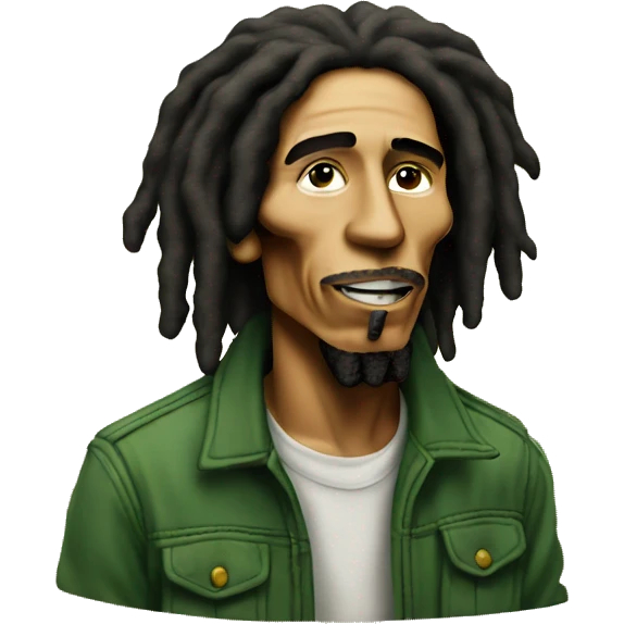 Bob marley smoking emoji