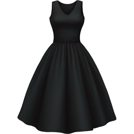 black dress emoji