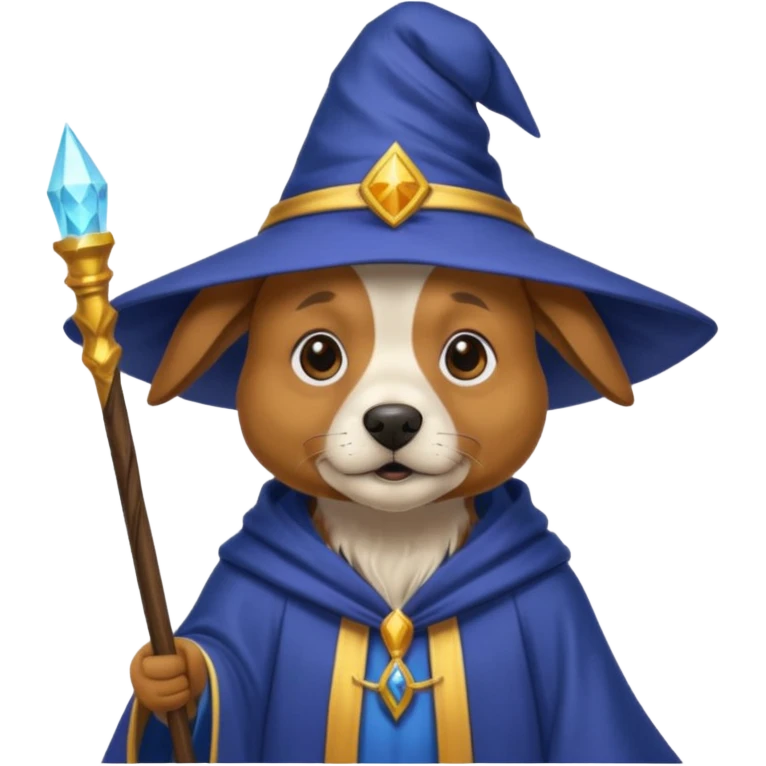 Dog wizard emoji