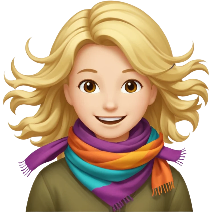 wind and happiness emoji