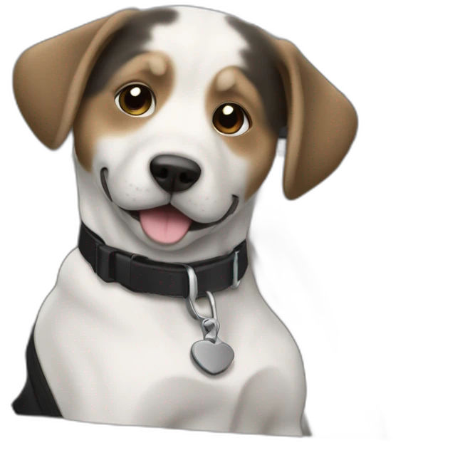 Chien dans une voiture emoji