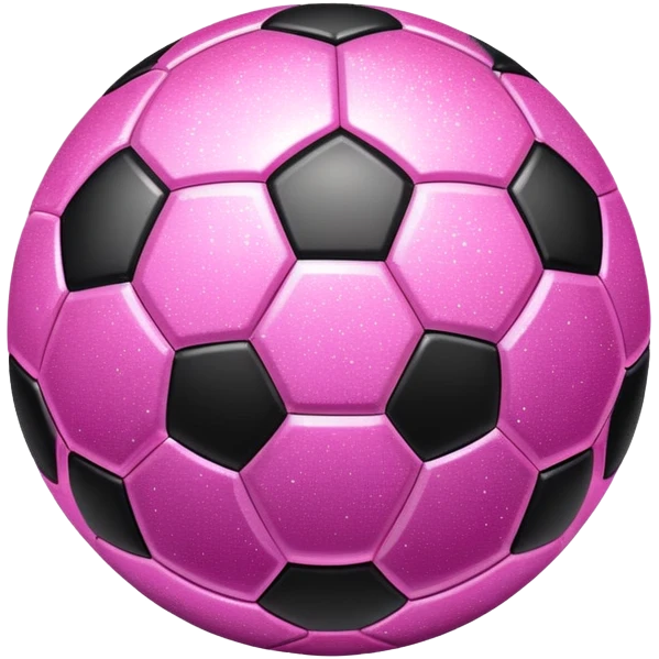 Pink football with glitter  emoji