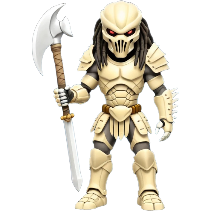 Predator from movie predator with bone armor emoji