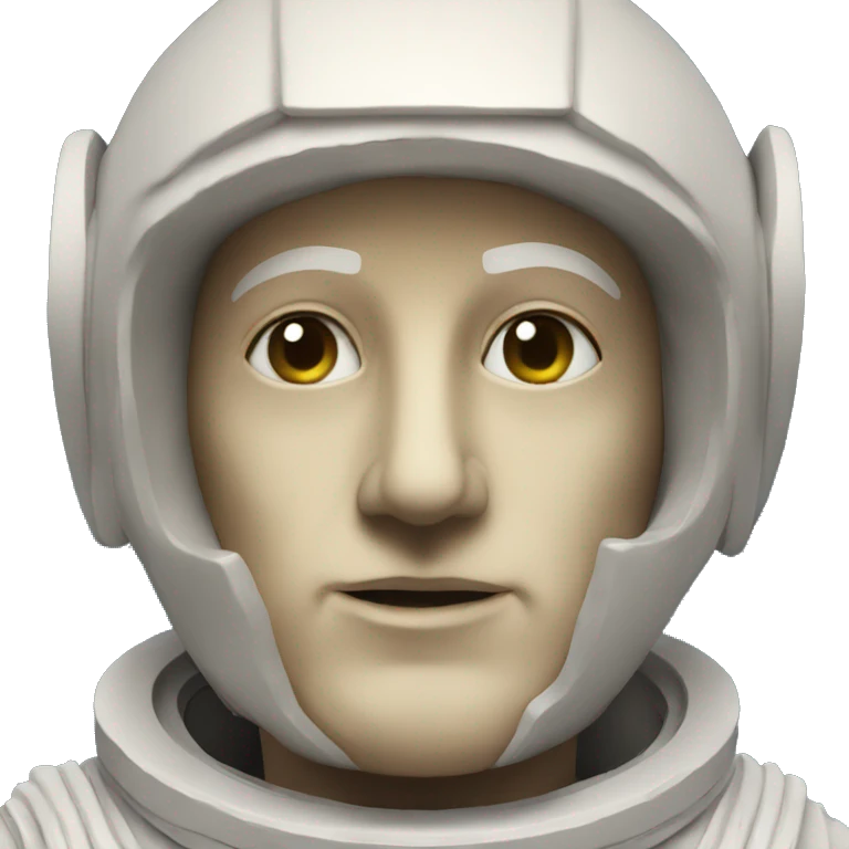 Greek statue of an astronaut emoji