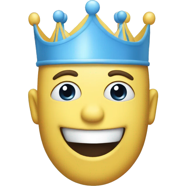 Allstate Birthday Crown in Light Blue emoji