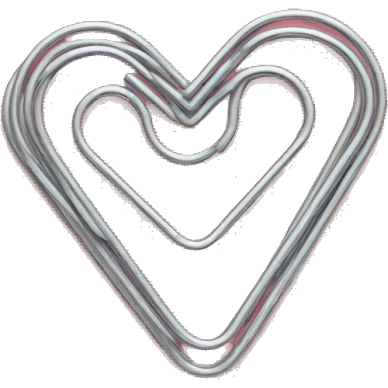 paper clip heart  emoji