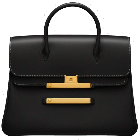 Hermes bag black emoji