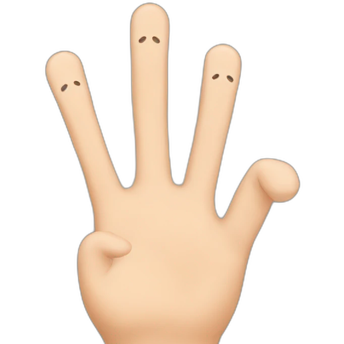 Cat fingers emoji