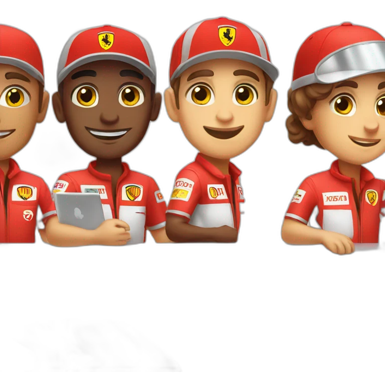 Ferrari Pit crew emoji