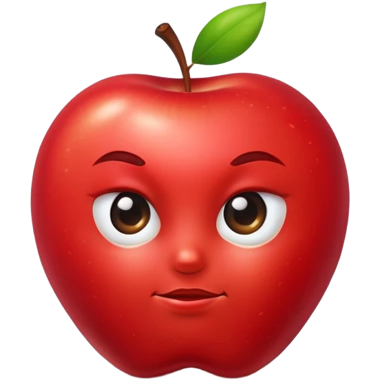 Apple emoji side eye emoji