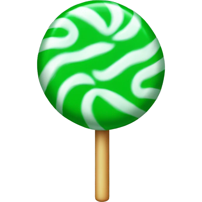 Basic christmas green candy can emoji