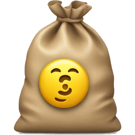a bag with money emoji