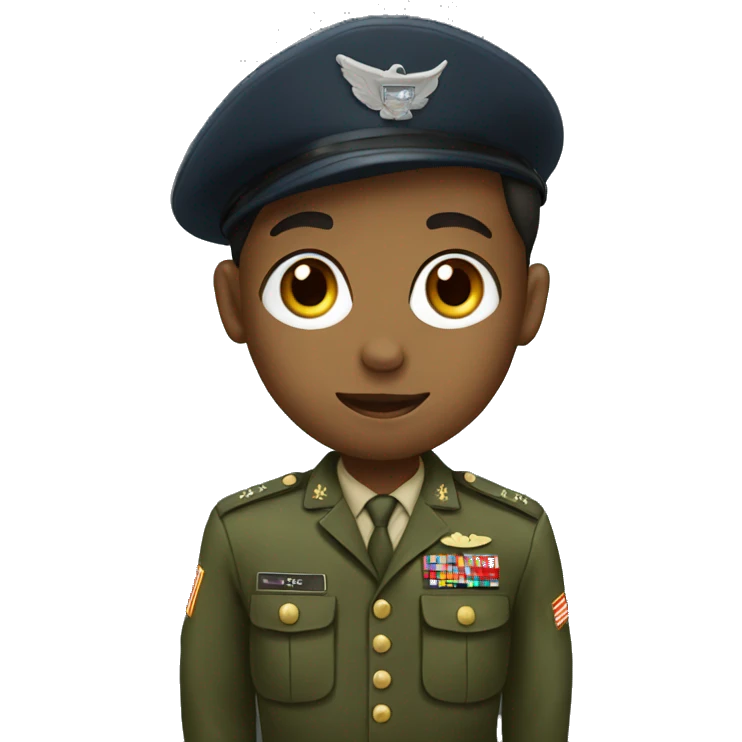 military boy in uniform emoji