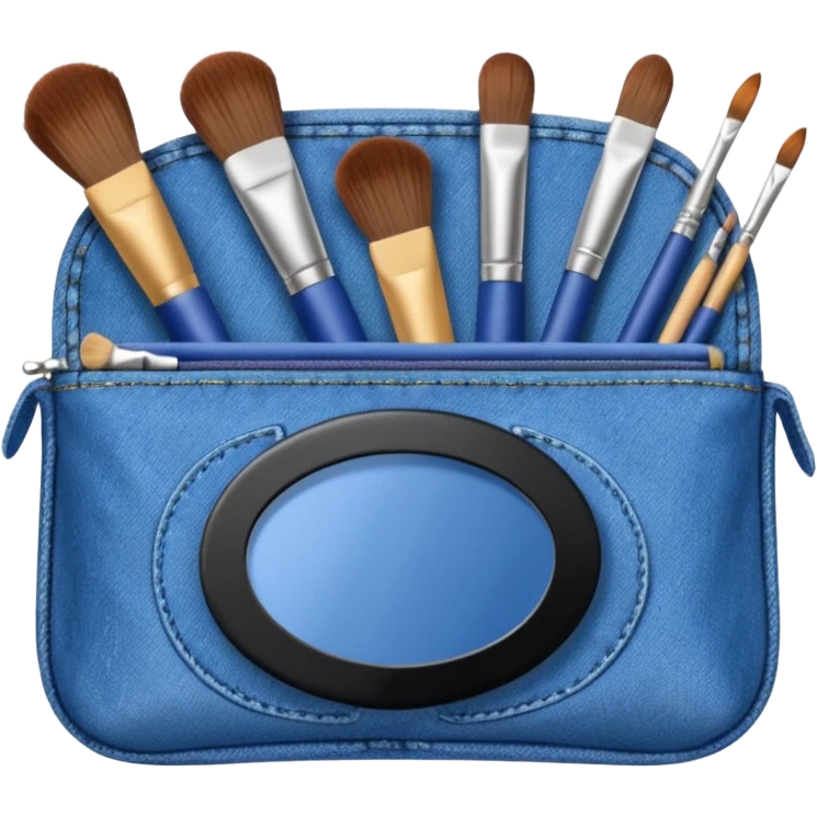 Make up kit denim emoji