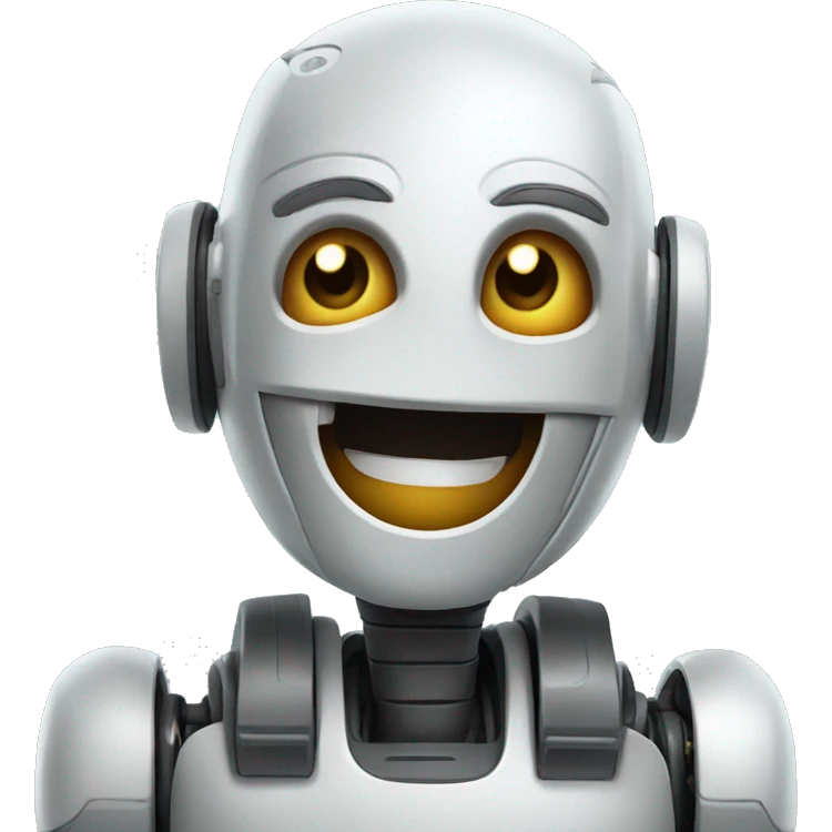 cara robot feliz emoji