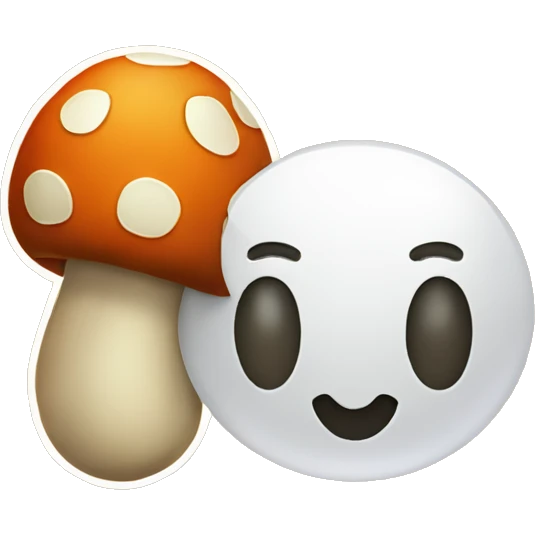 mushroom and basketball emoji