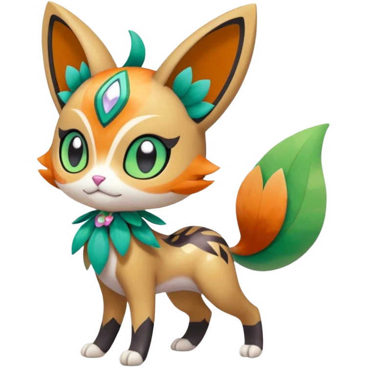 Meloetta-Floragato-Meowscarada-Pokémon-Fakémon-fusion-hybrid-creature emoji