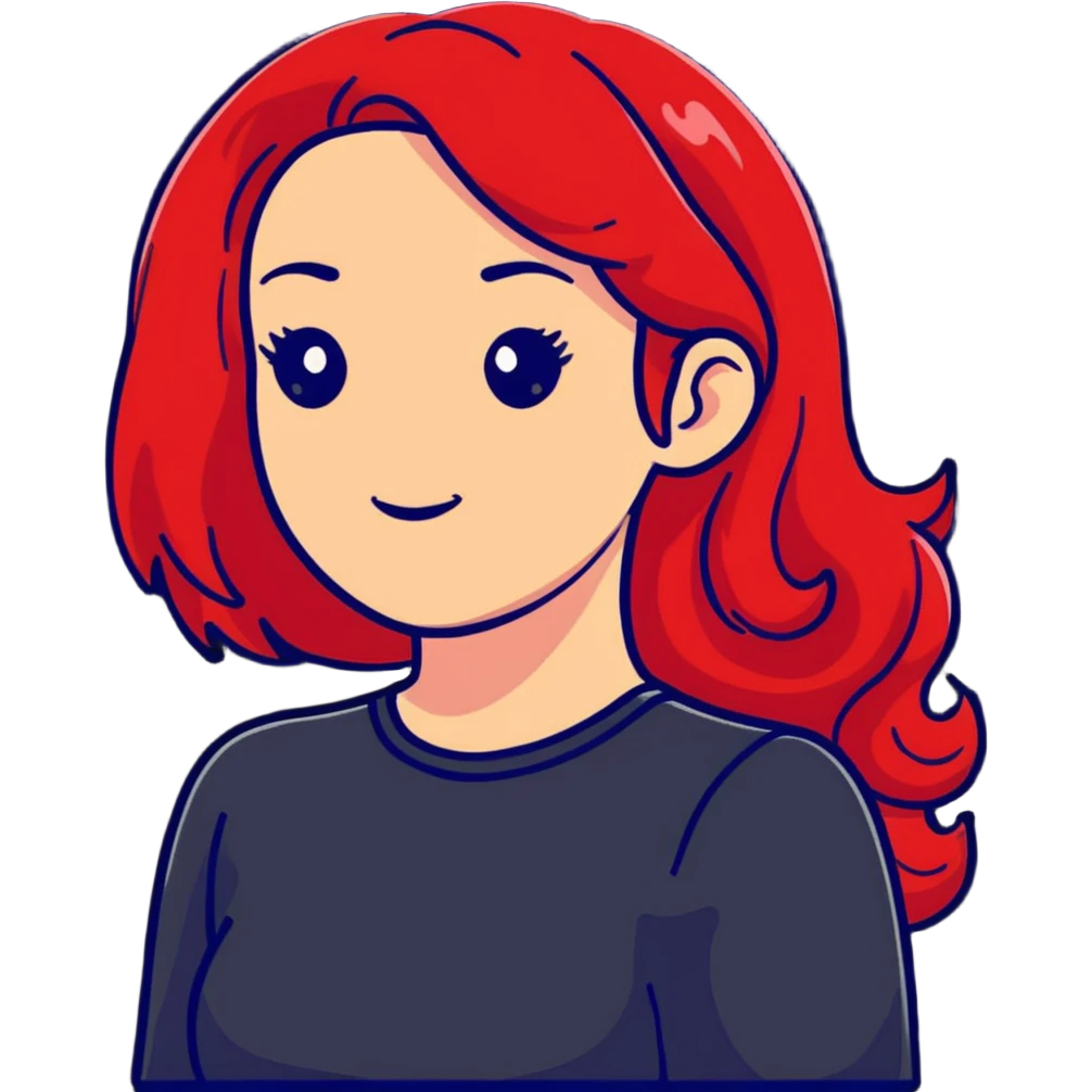 beautiful woman with vibrant red hair emoji