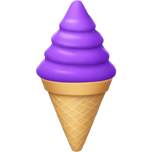 purple cone emoji