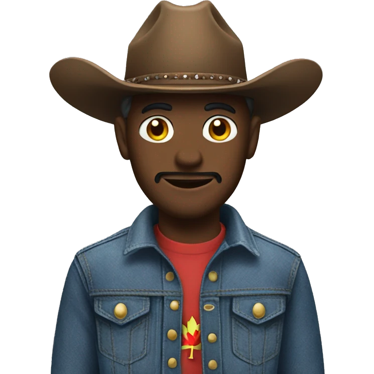 denim cowboy Canadian emoji