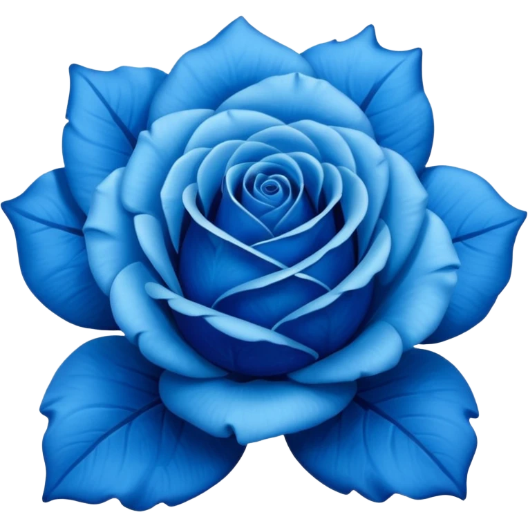 Blue rose emoji