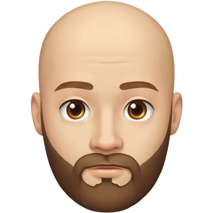 bald attractive bearded guy emoji